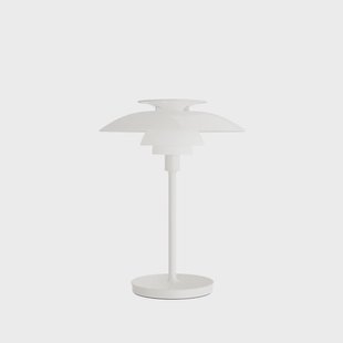 PH80 PORTABLE accu-lamp, opaalwit, IP44 PH 80 Louis Poulsen - Woonkamer - Designer - Aluminium - Met lampenkap