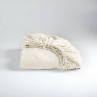 Cinderella katoenen hoeslaken - ivoor (35 cm hoog)