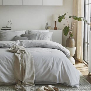 Cinderella katoenen dekbedovertrek lits-jumeaux lichtgrijs (240x220 cm)