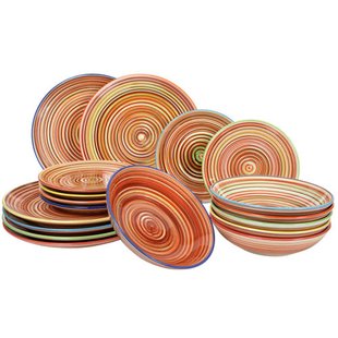 Cookinglife Serviesset Rhythm & Lines 18-delig / 6 personen