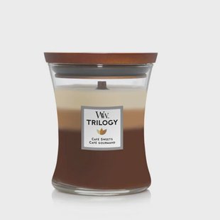 WoodWick geurkaars Trilogy Café Sweets Medium