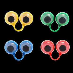 Ringen met rollende ogen - 4 stuks
