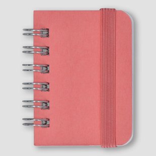 Roze mini-notitieboekje – blanco pagina's met elastische sluiting