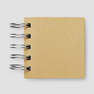 Sticky Memos Set met Beige Spiraalbinding