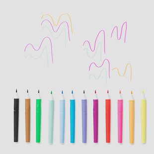 Penseelstiften. 12 stuks