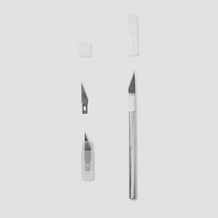 Hobby mes. Met 5 mesjes