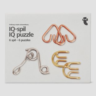 Metalen IQ puzzels - 6 stuks