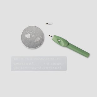 Graveerpen. Met sjablonen en een vervangbare punt