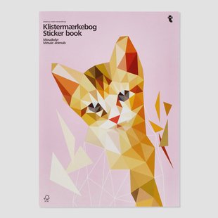 Stickerboek met mozaïekdieren