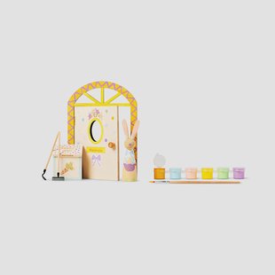 Verf-je-eigen paashaas-huisdecoratie