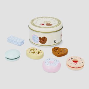 Houten koekjes. 6 stuks