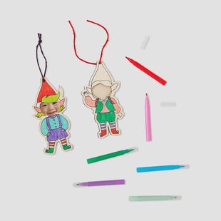 DIY ornamenten plaats je eigen foto's - 2 stuks