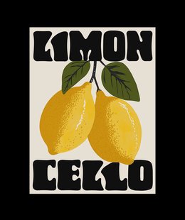 Limoncello Poster Zwart
