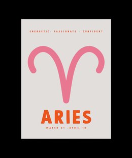 Aries Sterrenbeeld Poster