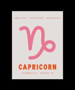Capricorn Sterrenbeeld Poster