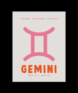 Gemini Sterrenbeeld Poster