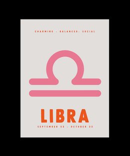 Libra Sterrenbeeld Poster