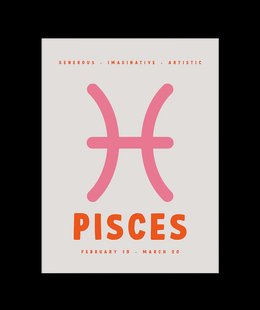 Pisces Sterrenbeeld Poster