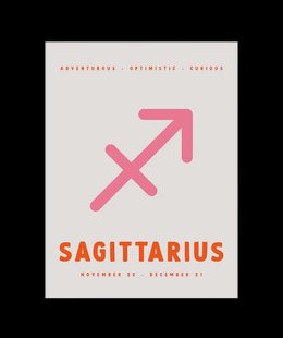 Stagittarius Sterrenbeeld Poster