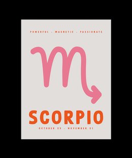 Scorpio Sterrenbeeld Poster