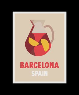 Vintage Barcelona Poster