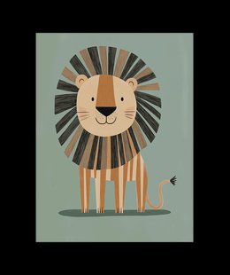 Leeuw Kinderkamer Poster