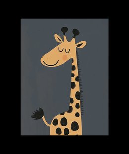 Giraffe Kinderkamer Poster