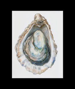 Elegante Oesterschelp Poster