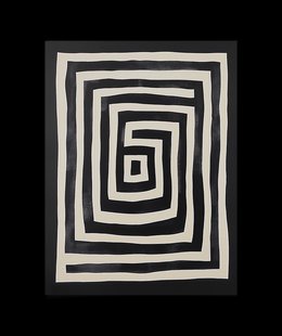 Afrikaanse Zwart-Witte Labyrint Poster