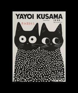 Yayoi Kusama Geïnspireerde Katten Poster