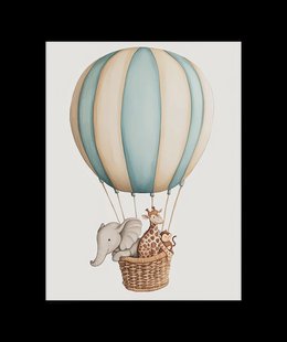 Luchtballon Jungle Avontuur Poster