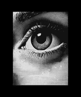 Halftone Oog Poster