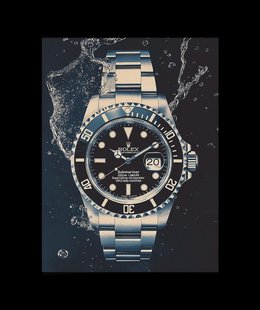 Vintage Rolex Submariner geïnspireerde Poster