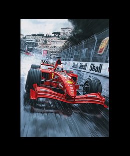 Ferrari Grand Prix Race Poster