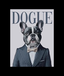 French Bulldog Dogue Poster