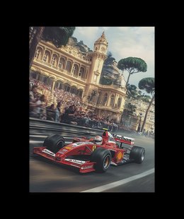 Vintage F1 Ferrari Poster