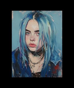 Billie Eilish Blue Poster
