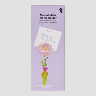 Memohouder in de vorm van een bloem