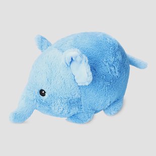 Blauwe pluche olifant