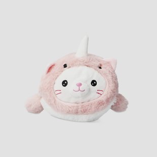 Teddy verkleed als narwal pluche knuffel