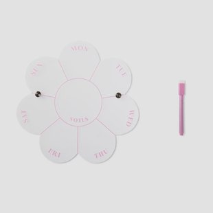 Bloemenplanner bord met marker
