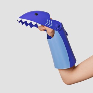 Zandgrijper in de vorm van een haai