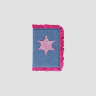 A5‑jeans notitieboek western met kwastje