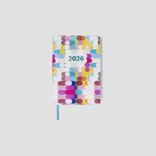 A5 kleurrijke dagelijkse agenda 2026 - Engels