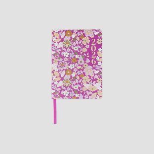 B6 weekdagboek bloemen 2026 - Engels