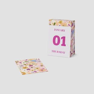 Bloemen bureaukalender 365 dagen 2026