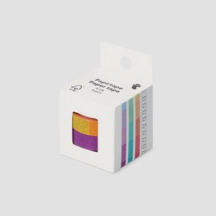 Kleurrijke papieren tape - 4 stuks