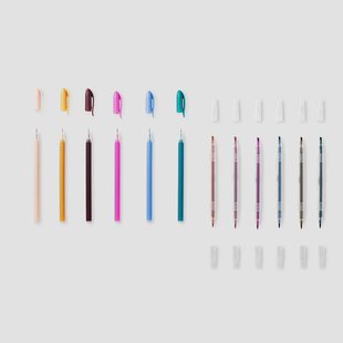 Markeerstiften met uitwisbare gelpennen - 12 st.