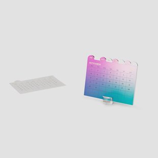 Bureaukalender sept. 2025 tot 2026 - Engels