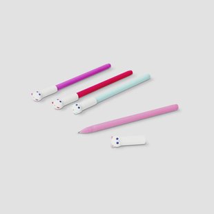 Glittergelpennen met panda’s - 4 st.